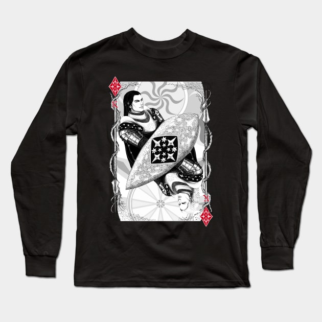 King of Diamonds Long Sleeve T-Shirt by Sirielle